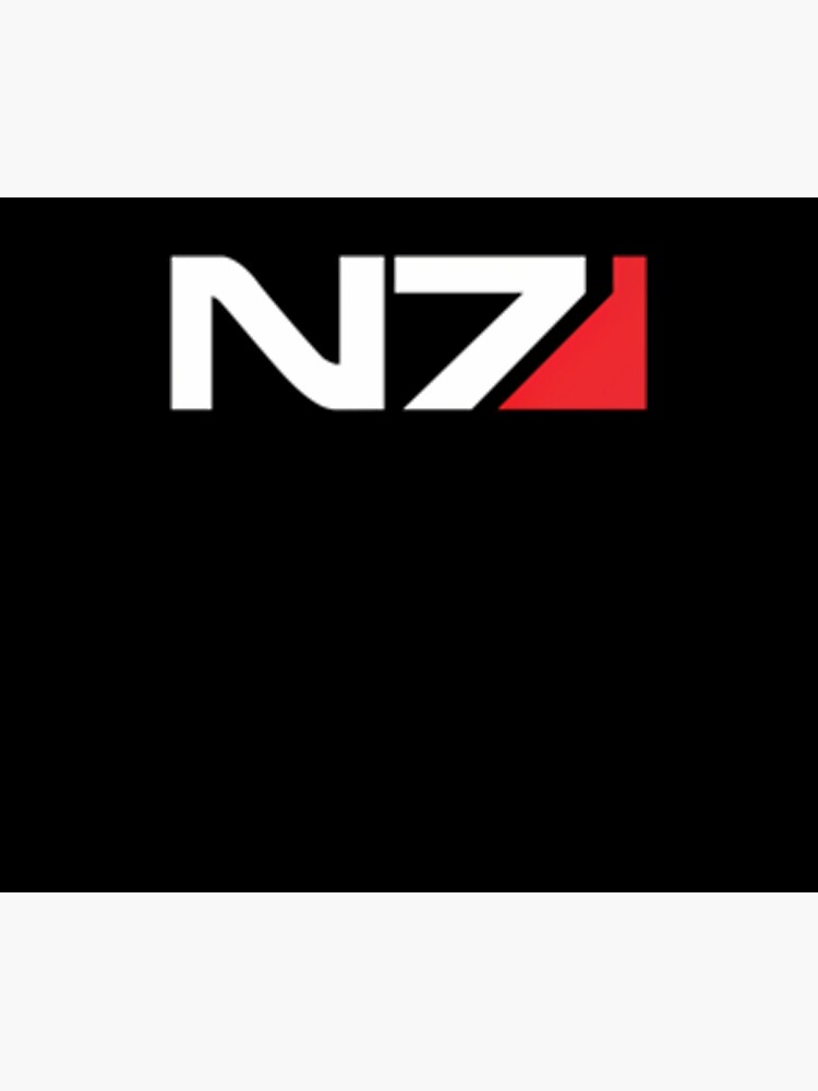 Mass Effect N7 Logo Shower Curtain Mass Effect Shop Official Mass