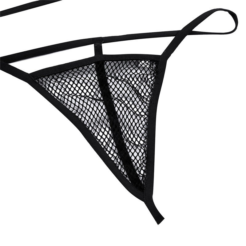 See Through Bra Top With G String Thong Swimming Suit Micro Bikini