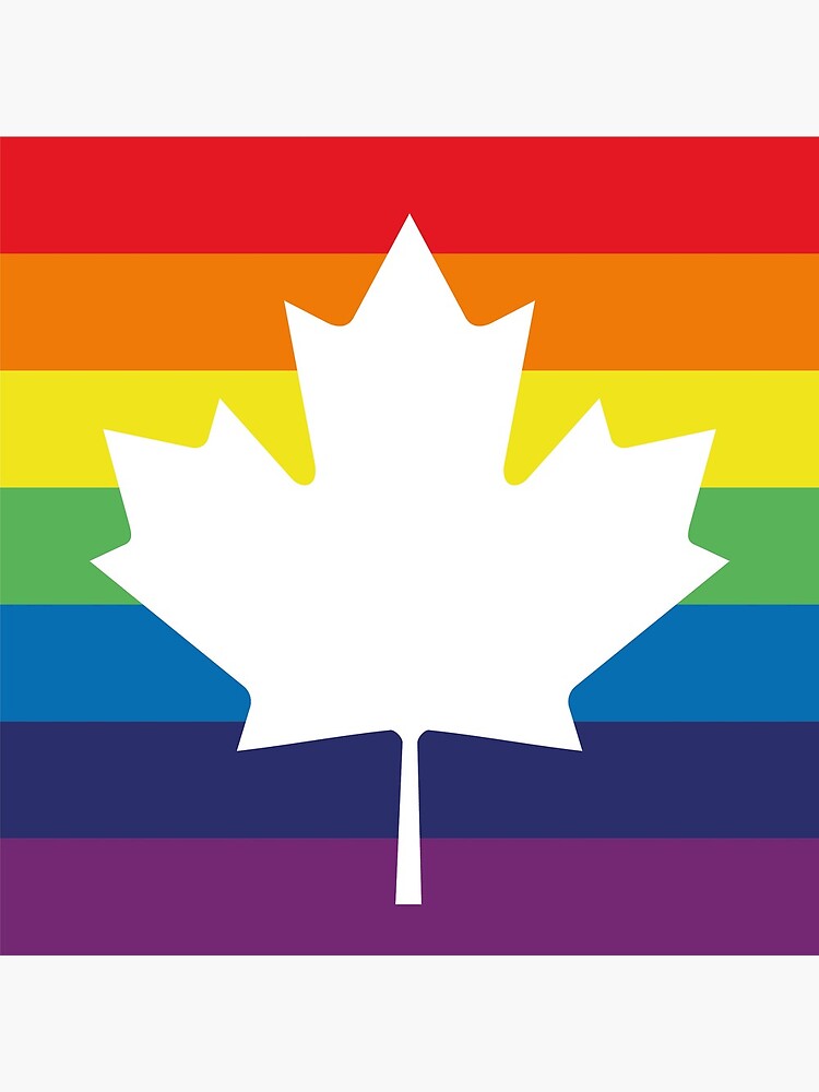 Rainbow Bags Rainbow Canadian Flag Gay Pride LGBT Queer Maple Leaf