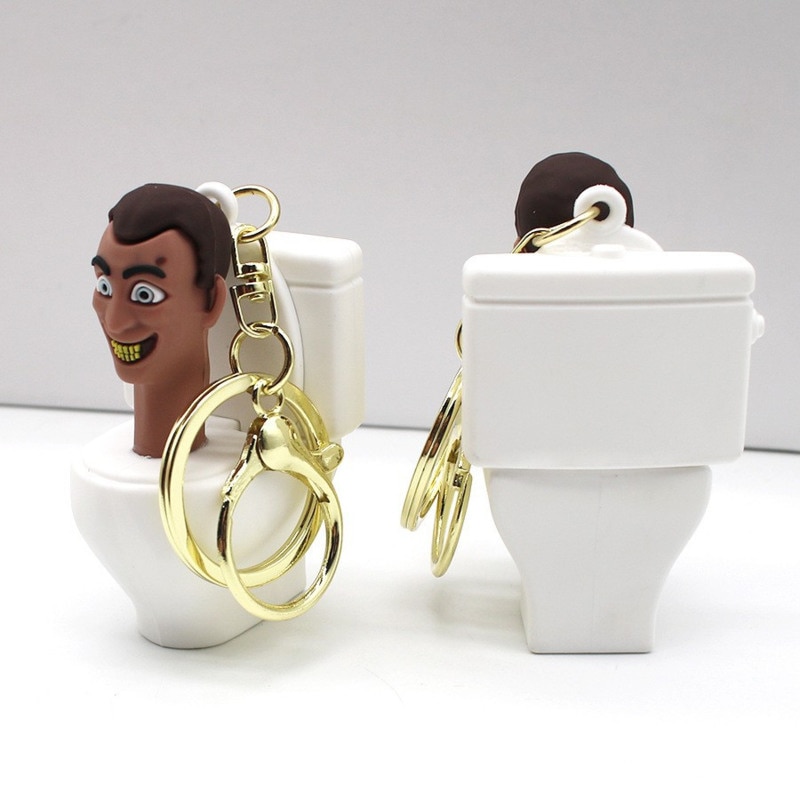 Skibidi Toilet Toilet Man Vs Camara Man Doll Keyring Skibidi Toilet