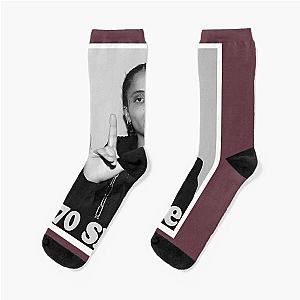 Shake Bw Poster Socks