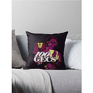 100 gecs meme Throw Pillow