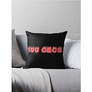 100 Gecs Flame Throw Pillow