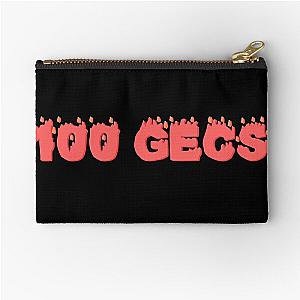 100 Gecs Flame Zipper Pouch