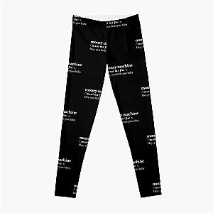 100 gecs Aesthetic Money Quote Lyrics Black Leggings