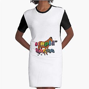 stupid horse 100 gecs Graphic T-Shirt Dress