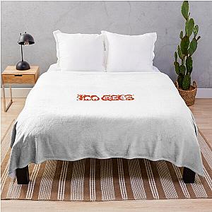 100 gecs text logo orange Throw Blanket