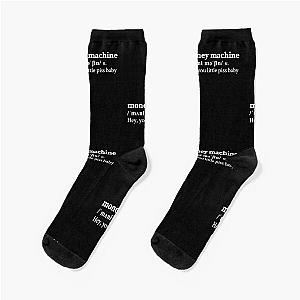 100 gecs Aesthetic Money Quote Lyrics Black Socks