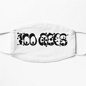 100 gecs text logo Flat Mask