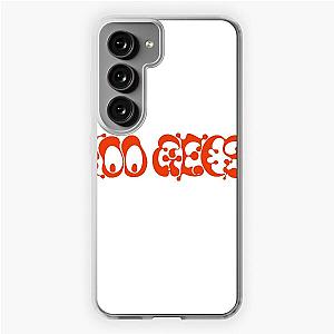 100 gecs text logo orange Samsung Galaxy Soft Case