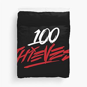 100 thieves merch logo Duvet Cover