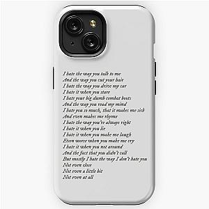 10 Things I Hate About You poem iPhone Tough Case