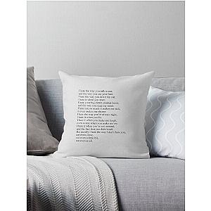 10 Things I Hate About You Throw Pillow