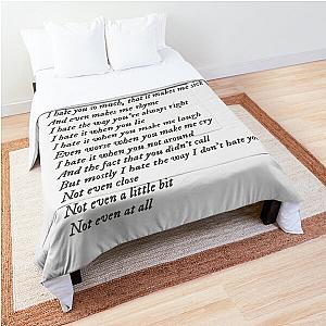 10 Things I Hate About You poem Comforter