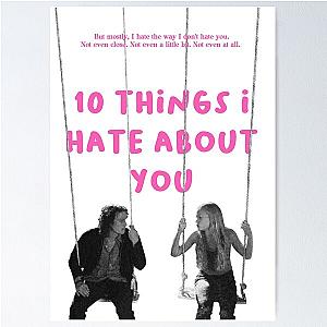 10 THINGS I HATE ABOUT YOU new wave pink POSTER Poster