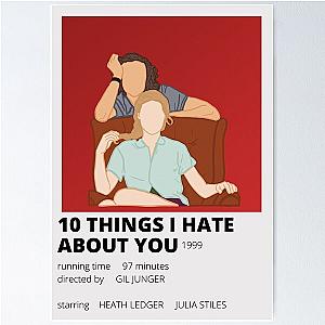 10 things i hate about you minimalist poster Poster