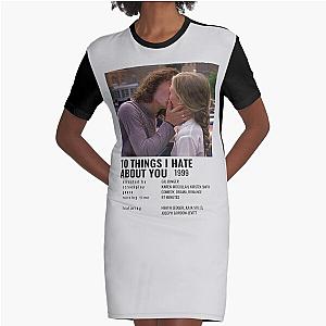 10 Things I Hate About You (1999) Movie Graphic T-Shirt Dress