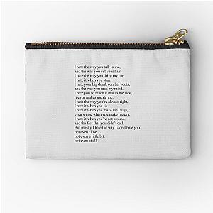 10 Things I Hate About You Zipper Pouch