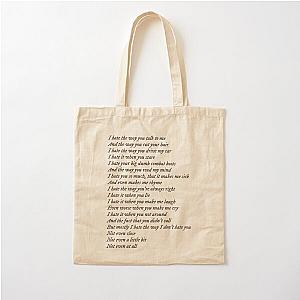 10 Things I Hate About You poem Cotton Tote Bag