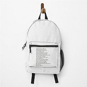 10 Things I Hate About You poem Backpack