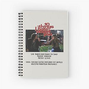 10 Things I Hate About You (1999) Movie Spiral Notebook