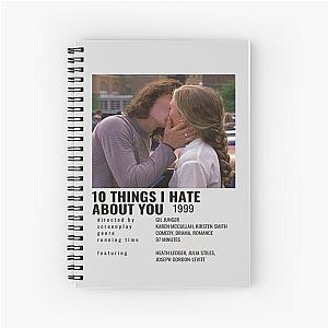 10 Things I Hate About You (1999) Movie Spiral Notebook