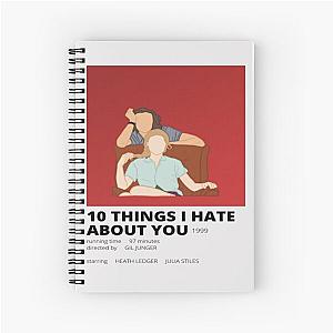 10 Things I Hate About You (1999) Movie Spiral Notebook