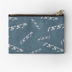 1883 Beginnings Yellowstone Blue Suede Pouch