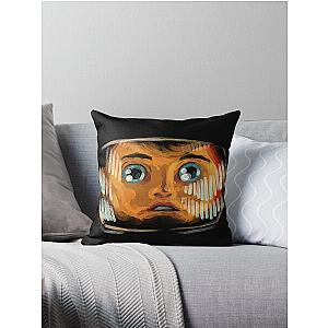 Space odyssey illustration Throw Pillow