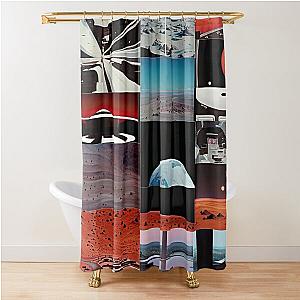 Space Odyssey Mosaic Shower Curtain