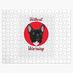 Without Warning Dog Design   21 Savage   songs   Rap Jigsaw Puzzle RB1711