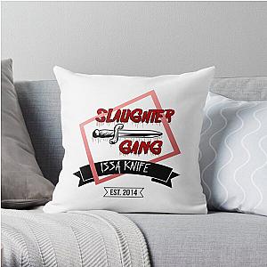 Slaughter Gang - 21 Savage - Issa Knife   Throw Pillow RB1711