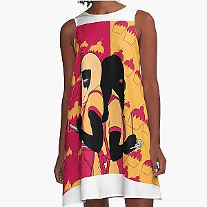 2 broke girls silhouette A-Line Dress