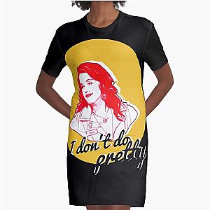 "I don't do pretty"  Max  2 Broke Girls Graphic T-Shirt Dress