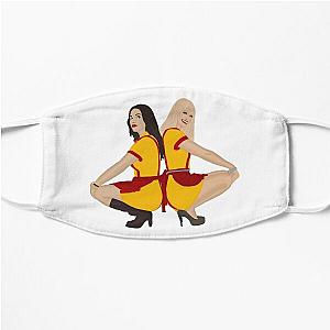 2 Broke Girls Max and Caroline Flat Mask