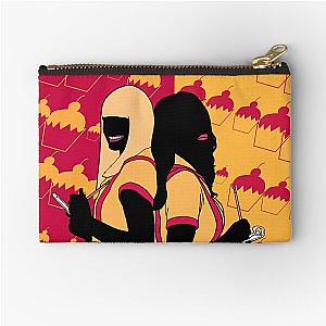 2 broke girls silhouette Zipper Pouch