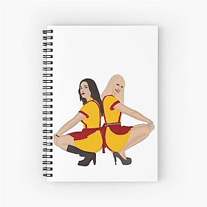 2 Broke Girls Max and Caroline Spiral Notebook