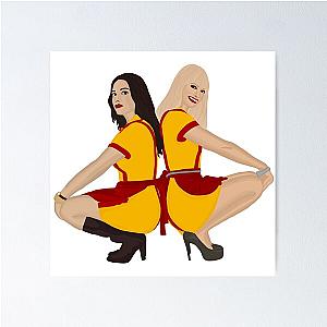 2 Broke Girls Max and Caroline Poster