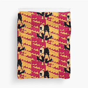 2 broke girls silhouette Duvet Cover