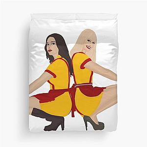 2 Broke Girls Max and Caroline Duvet Cover