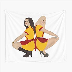 2 Broke Girls Max and Caroline Tapestry