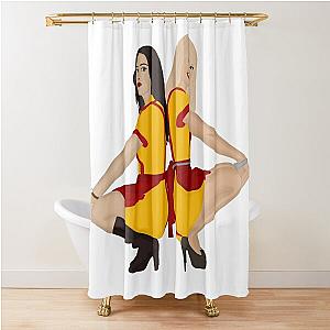 2 Broke Girls Max and Caroline Shower Curtain