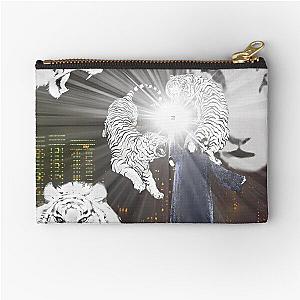 white tiger - 2hollis Zipper Pouch