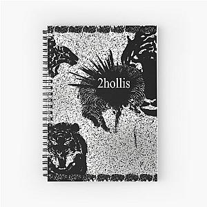 2hollis White Tiger Lore Spiral Notebook