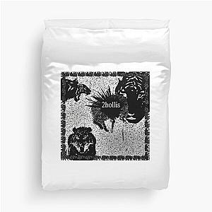 2hollis White Tiger Lore Duvet Cover