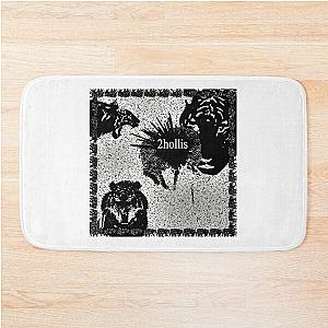 2hollis White Tiger Lore Bath Mat