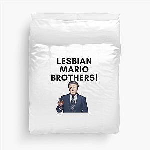 30 Rock - Jack Donaghy - Lesbian Mario Brothers! Duvet Cover