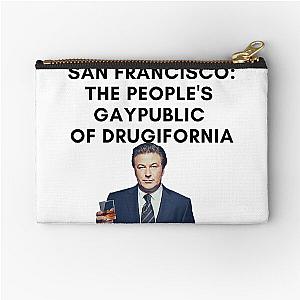 30 Rock - Jack Donaghy - San Francisco: The People's Gaypublic of Drugifornia Zipper Pouch