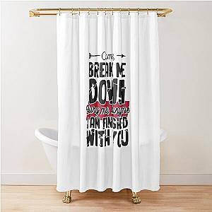 Come Break Me Down Bury Me I Am Finished With You Letra Cancion 30 Seconds To Mars Frase Emo Shower Curtain