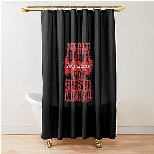 Come Break Me Down Bury Me I Am Finished With You Lyrics Song 30 Seconds To Mars Emo Phrase - 2 - Red Shower Curtain